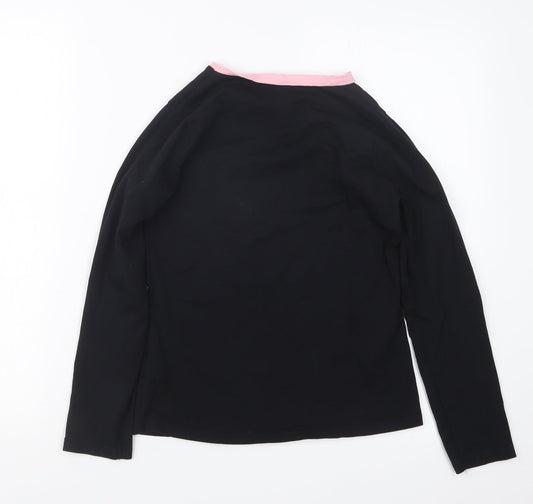 George Girls Black Geometric  Top Pyjama Top Size 11-12 Years