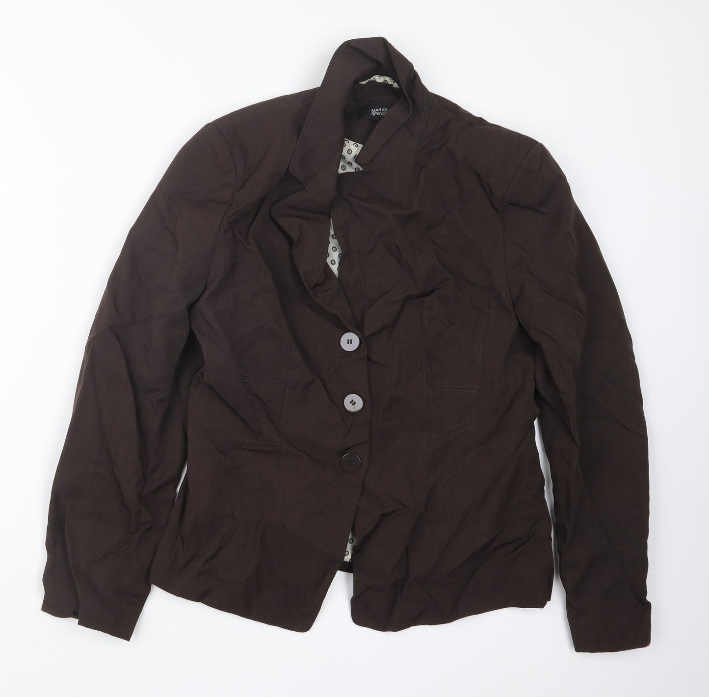 Womens UK Size 12 Marks and Spencer Brown Jacket