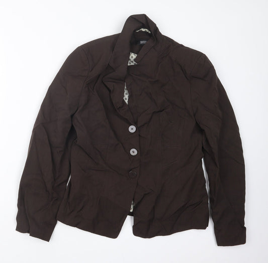 Womens UK Size 12 Marks and Spencer Brown Jacket