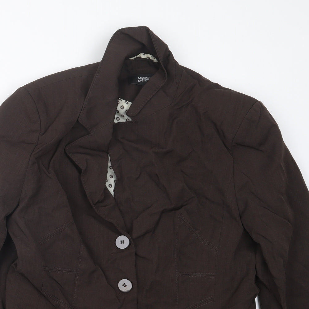 Womens UK Size 12 Marks and Spencer Brown Jacket