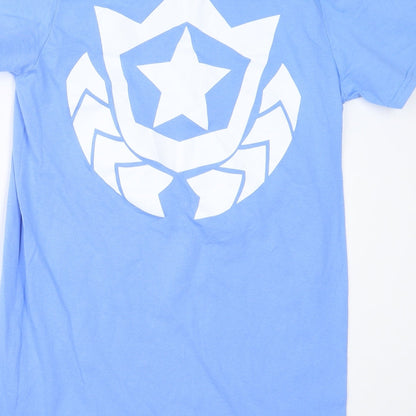Mens UK Size S Fortnite Blue  T-Shirt