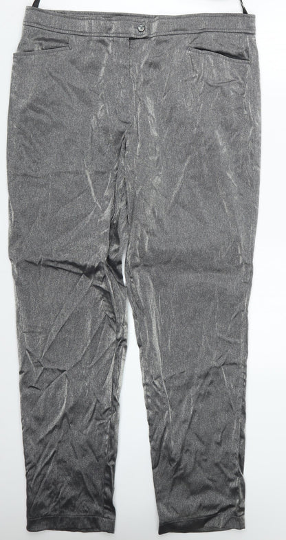 Womens UK Size 36 in Preworn Regular Fit  Silver Trousers