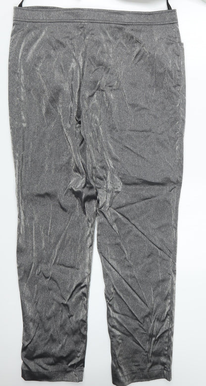 Womens UK Size 36 in Preworn Regular Fit  Silver Trousers
