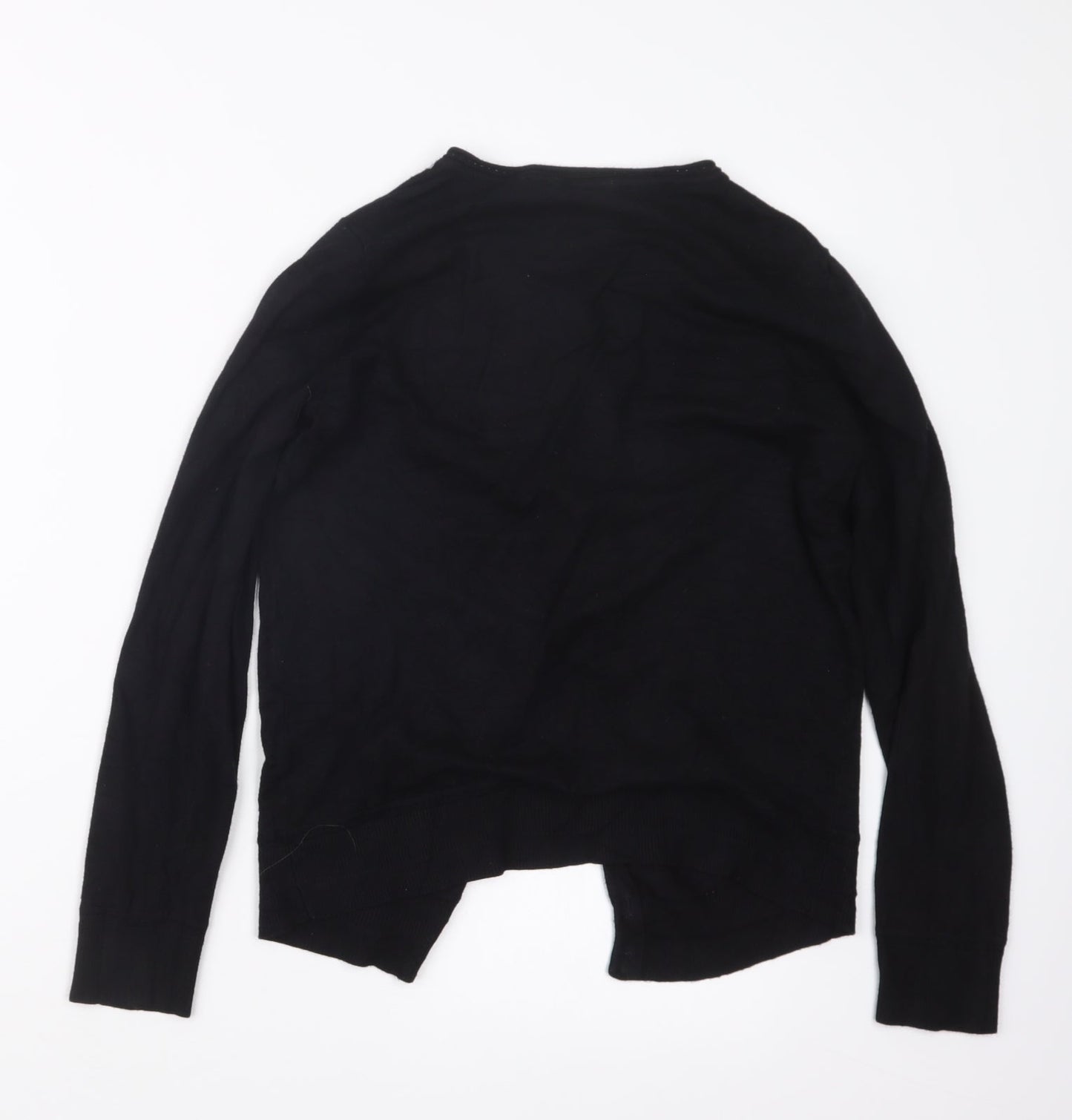 TU Womens Black  Knit Cape Jumper Size 10