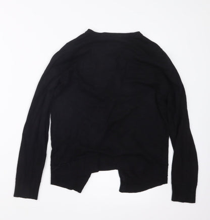 TU Womens Black  Knit Cape Jumper Size 10