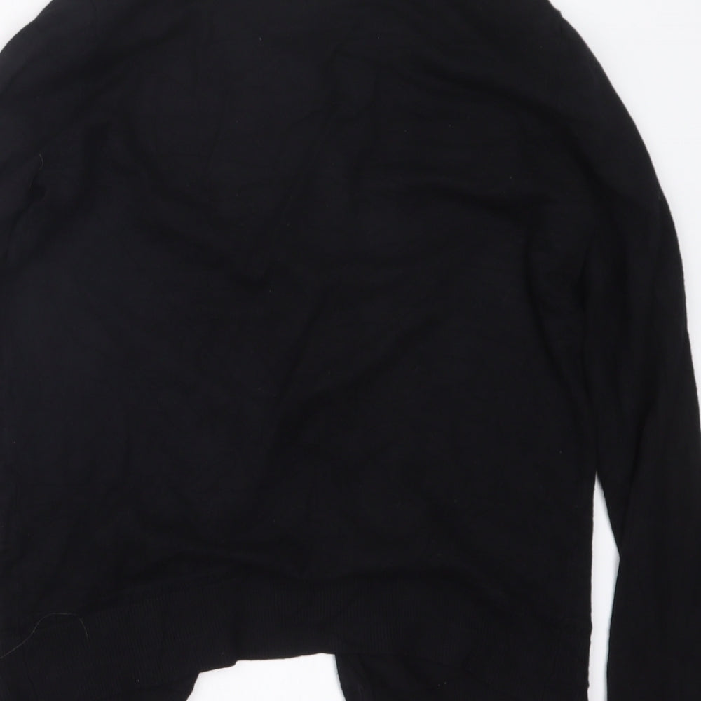 TU Womens Black  Knit Cape Jumper Size 10