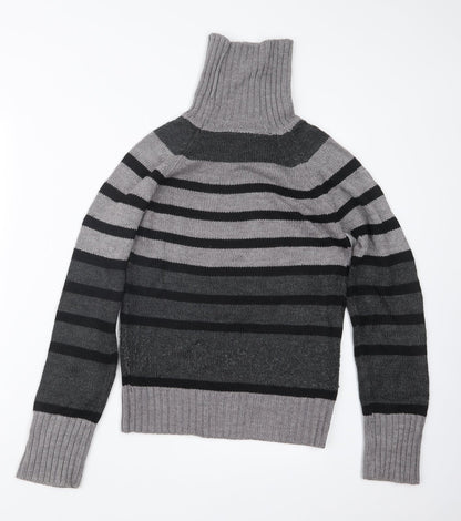 Womens UK Size 8 Dorothy Perkins Grey Pullover Jumper