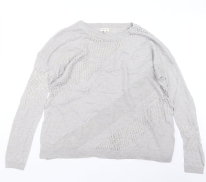 Womens UK Size 10 River Island Grey Pullover Jumper