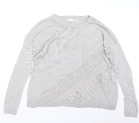 Womens UK Size 10 River Island Grey Pullover Jumper