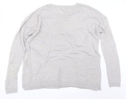Womens UK Size 10 River Island Grey Pullover Jumper