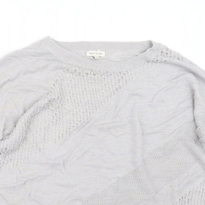 Womens UK Size 10 River Island Grey Pullover Jumper