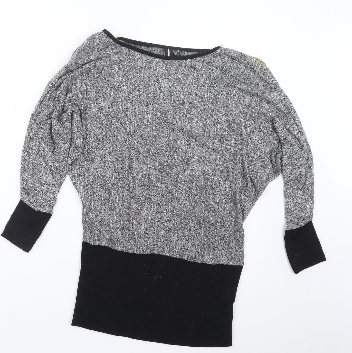 Womens UK Size 8 Izabel London Grey Pullover Jumper