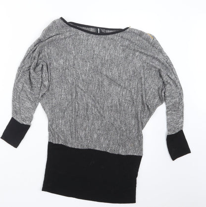 Womens UK Size 8 Izabel London Grey Pullover Jumper
