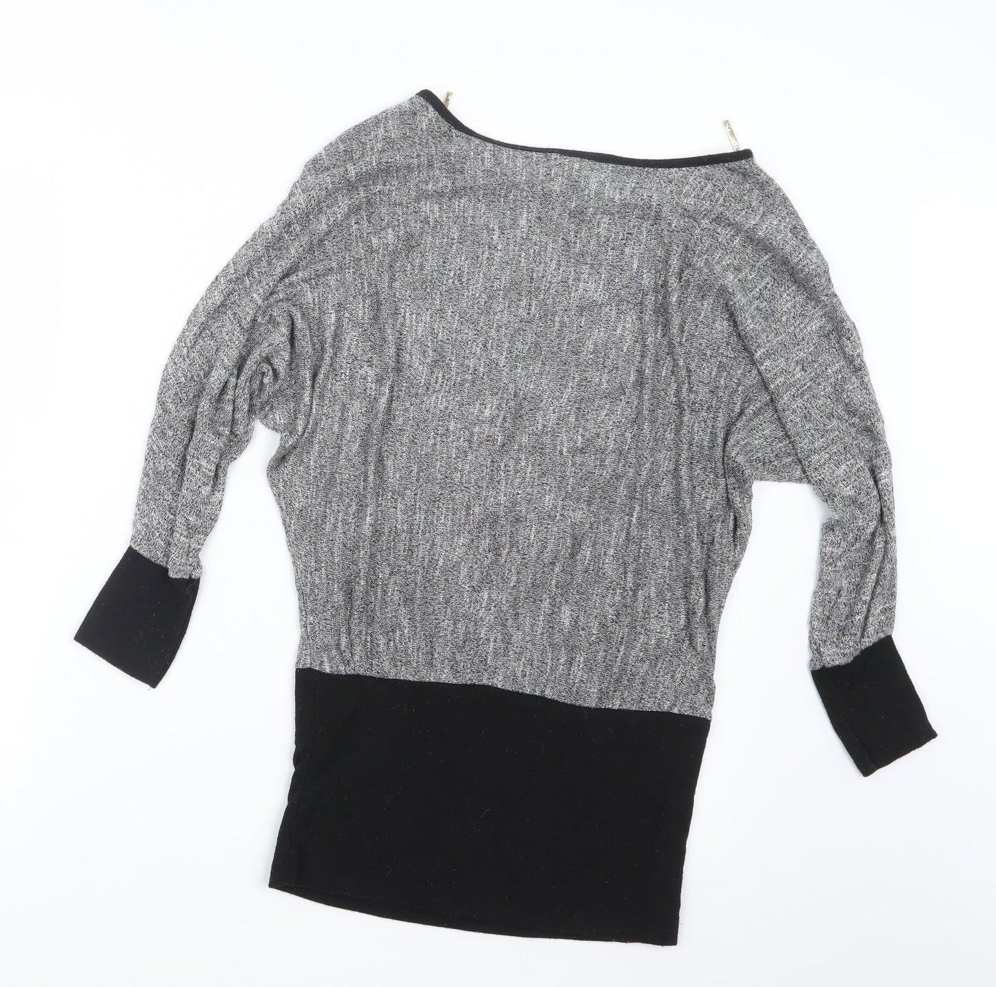 Womens UK Size 8 Izabel London Grey Pullover Jumper