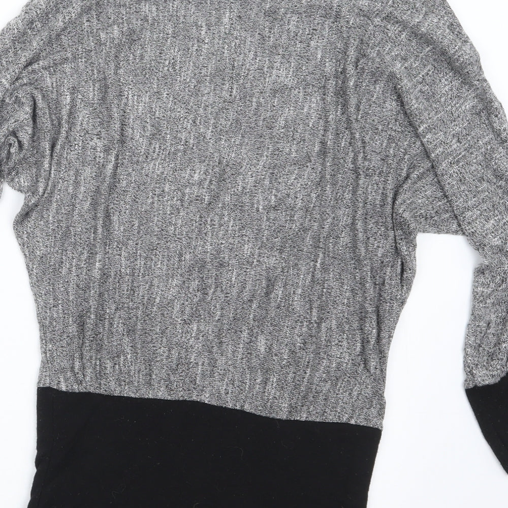Womens UK Size 8 Izabel London Grey Pullover Jumper