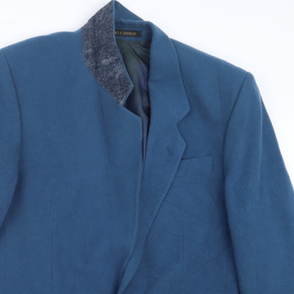 Mens UK Size 40 Marks and Spencer Regular Blue Suit Jacket
