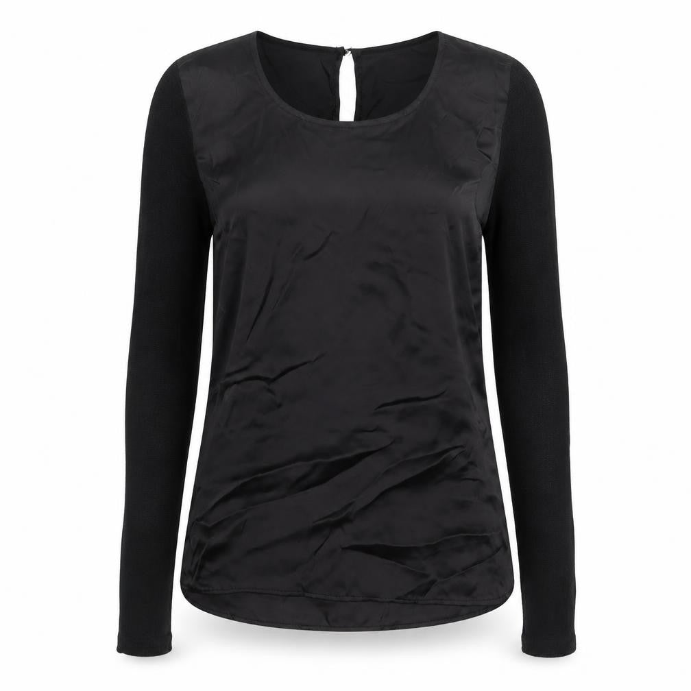 Womens UK Size 8 Clockhouse Black Basic Blouse