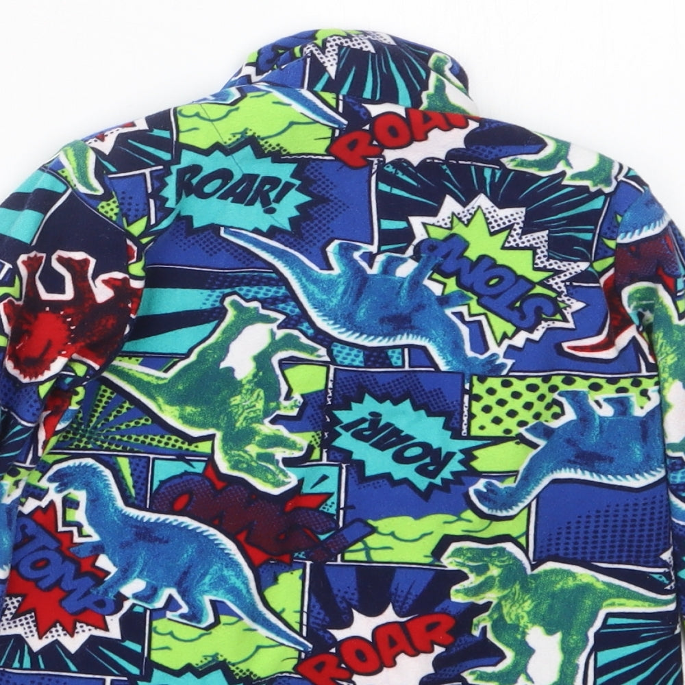 Peacocks Boys Green Geometric   Pyjama Top Size 3-4 Years