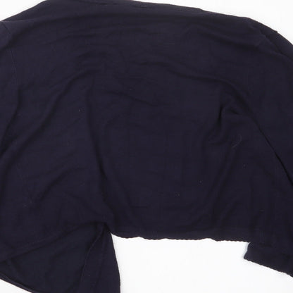 Womens UK Size M Wallis Blue Cardigan Jumper