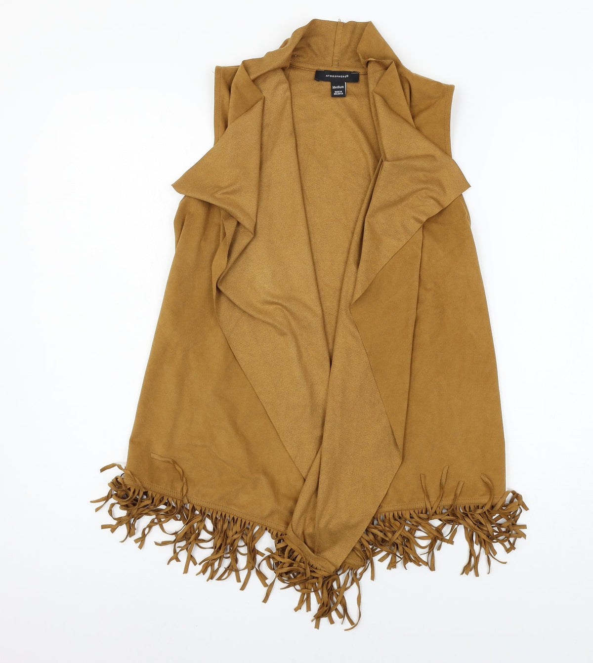Additional front view of Atmosphere women’s brown velour jacket, size M
