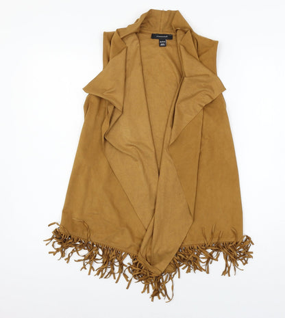Additional front view of Atmosphere women’s brown velour jacket, size M