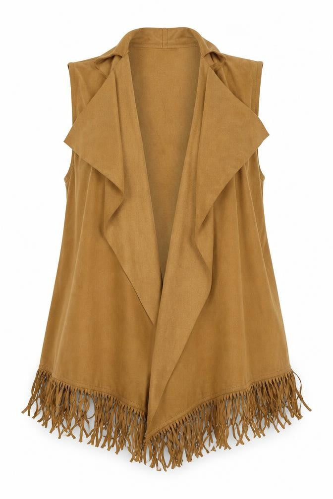 Front view of Atmosphere women’s brown velour jacket, size M