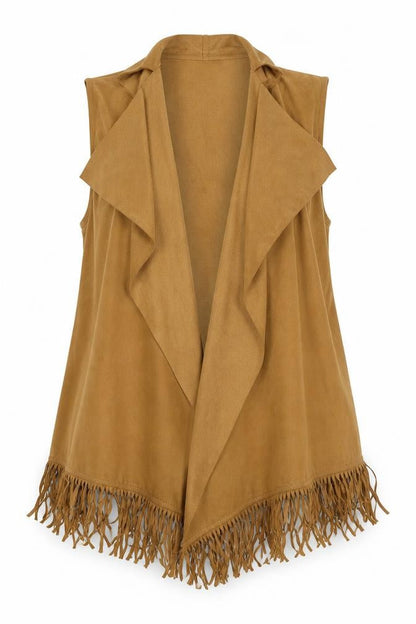 Front view of Atmosphere women’s brown velour jacket, size M