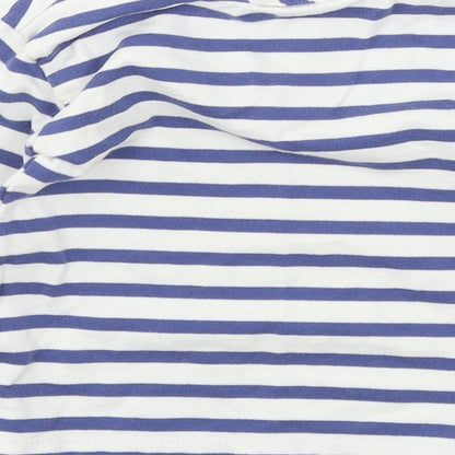 Bopster & Mimi Boys Blue Striped Jersey Basic T-Shirt Size 2 Years