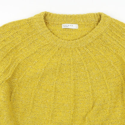 Womens UK Size S Papaya White Pullover Jumper