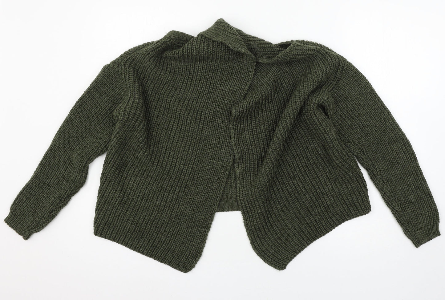 Womens UK Size S Misspap Green Pullover Jumper
