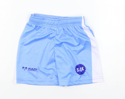 Ram Football Boys Blue  Jersey Sweat Shorts Size 3-4 Years