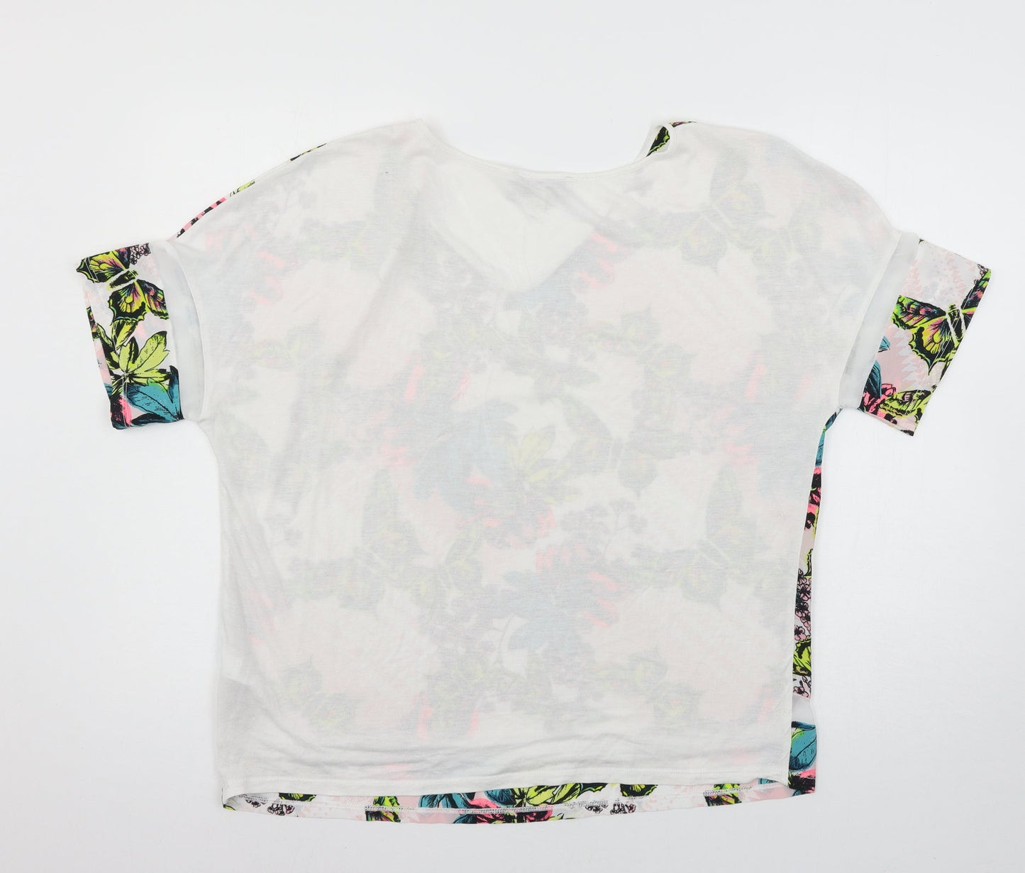 Womens UK Size 14 NEXT White Basic T-Shirt