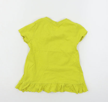 Lupilu Baby Yellow  Jersey Basic T-Shirt Size 18-24 Months  - Dinosaur