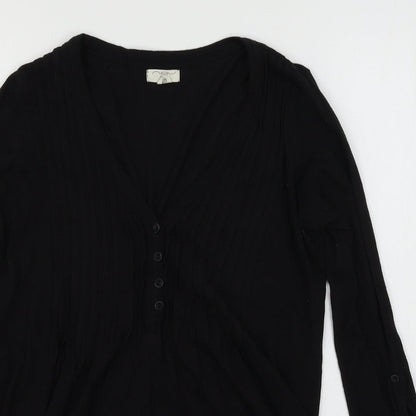Womens UK Size 10 New Look Black Basic T-Shirt