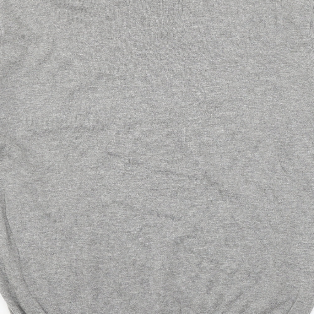 Swade Mens Grey  Knit Pullover Jumper Size L