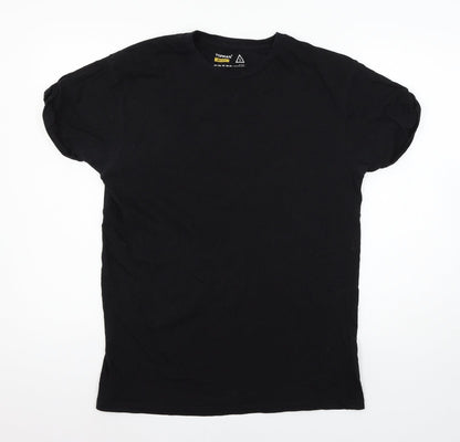 Topshop Mens Black  Jersey  T-Shirt Size L