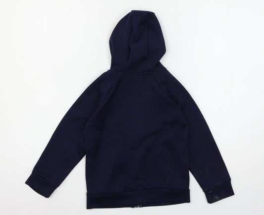 Urban Rascals Boys Blue  Jersey Full Zip Hoodie Size 5-6 Years