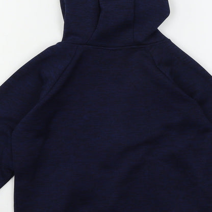 Urban Rascals Boys Blue  Jersey Full Zip Hoodie Size 5-6 Years