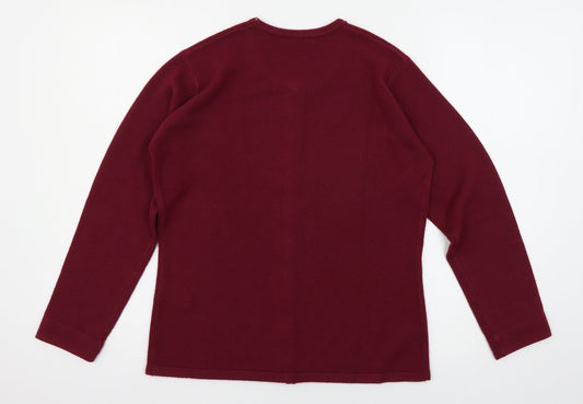 Debenhams Womens Purple  Knit Cardigan Jumper Size 10