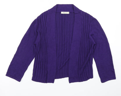 Womens UK Size S Precis Purple Cardigan Jumper