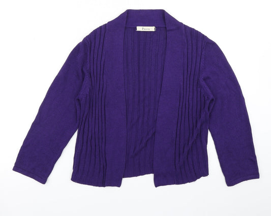 Womens UK Size S Precis Purple Cardigan Jumper