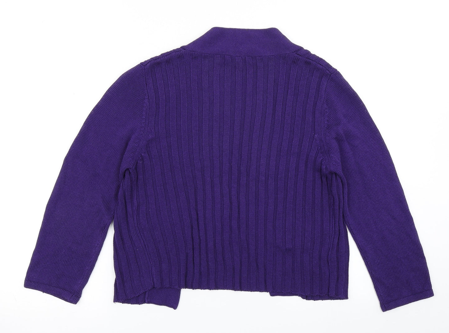 Womens UK Size S Precis Purple Cardigan Jumper