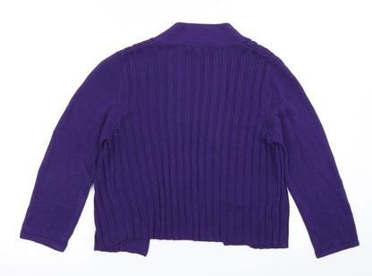 Womens UK Size S Precis Purple Cardigan Jumper