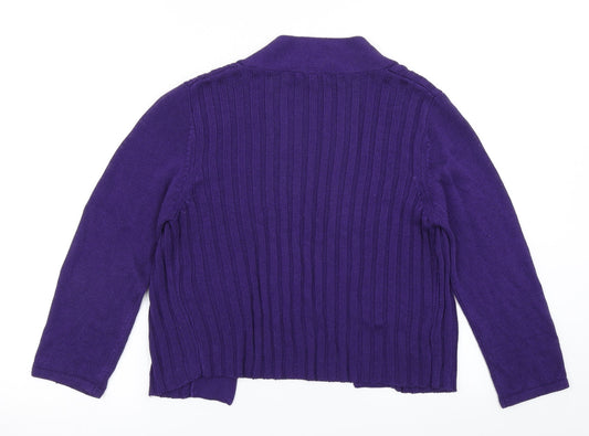 Womens UK Size S Precis Purple Cardigan Jumper