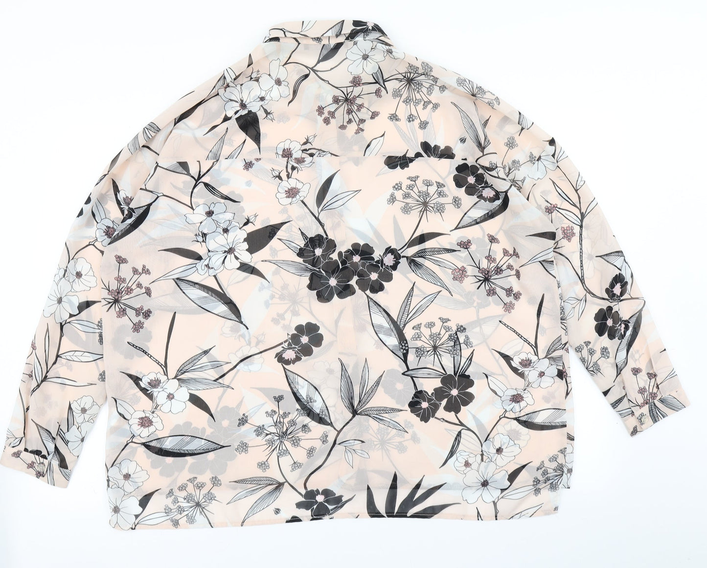 Atmosphere Womens Purple Floral  Basic Blouse Size 14