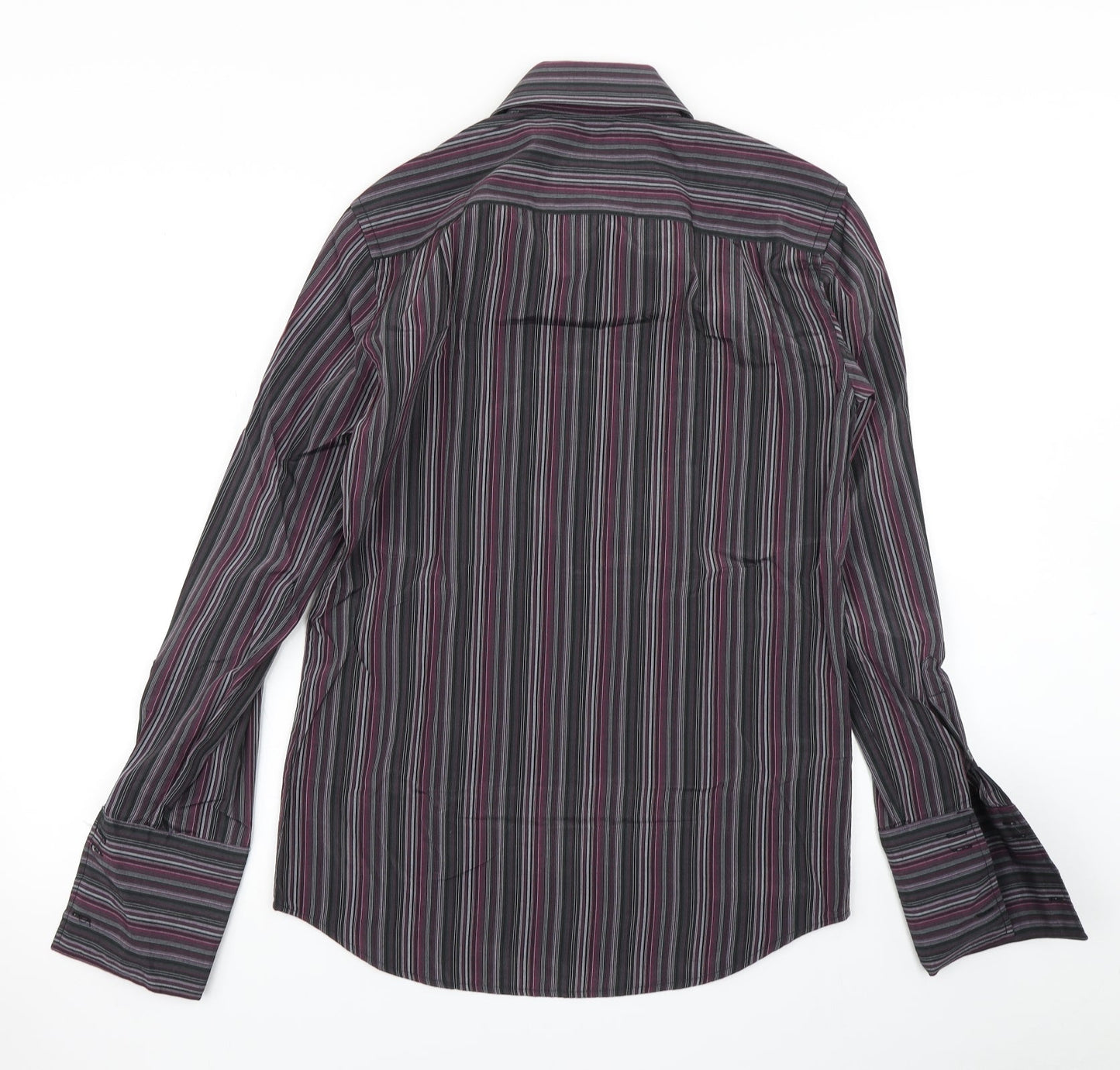 Mens UK Size 14.5 NEXT Blue  Button-Up Long Sleeve Casual Shirt