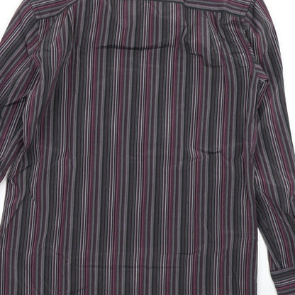 Mens UK Size 14.5 NEXT Blue  Button-Up Long Sleeve Casual Shirt