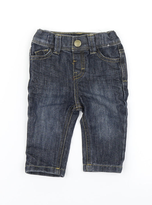 Denim Co Boys Blue  Denim Cargo Jeans Size 3-6 Months