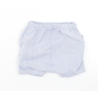 TU Boys Blue Striped  Cropped Trousers Size 0-3 Months