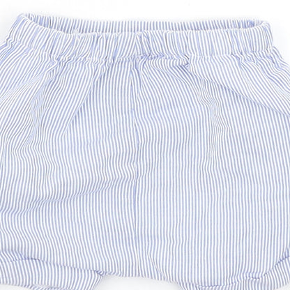 TU Boys Blue Striped  Cropped Trousers Size 0-3 Months